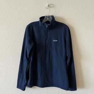 Women's Patagonia Micro D Quarter-Zip Fleece Medium Pullover in New Navy.